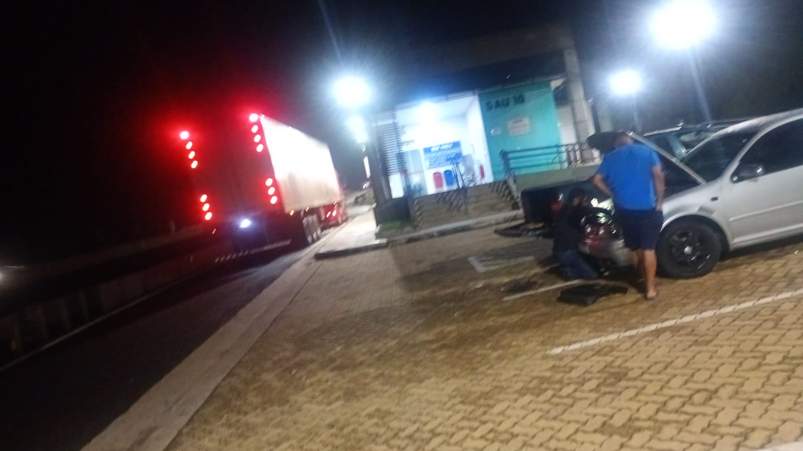 Atendimento no SAU da rodovia